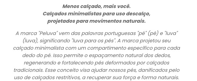 O Conceito Peluva 5 Dedos